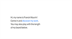 Desktop Screenshot of franckmaurin.com
